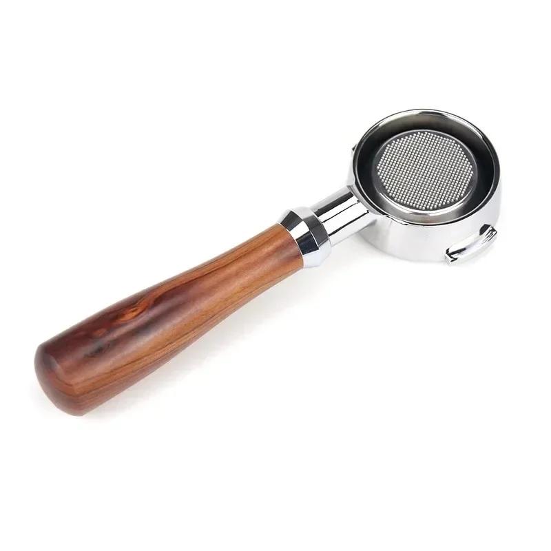 58MM Edelstahl Kaffeeporzafilter E61 Flacher Boden Einzelner Auslauf Espresso Kaffee Zubehör Küchenmaschine Barista Werkzeuge