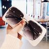 Frameless Sunglasses Trimmed Women's New Trendy Internet Celebrity Retro Sunglasses UV Protection