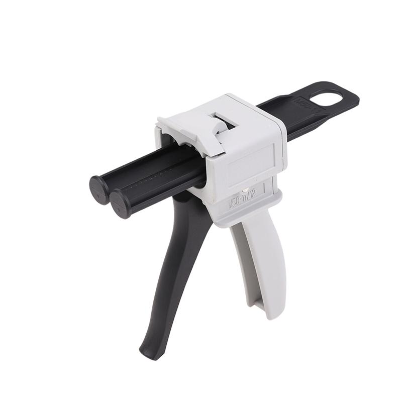 Ab Epoxidová tavná pistole 50ml Cartridge Applicator Univerzální Dvoukomponentní Rukojeť Těsnicí Pistole Vhodná pro Smíšené 1:1/2:1/10:1