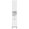 Bathroom Cabinet with Drawers White 31.5 X 33 X 190 Cm