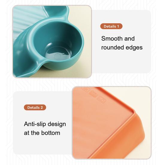 4Pcs Reusable Dipping Sauce Tray Set Stackable Divided Plates for Appetizers Sushi Tacos Dumplings Fries Snacks Sauce Serving Dish for Parties Home