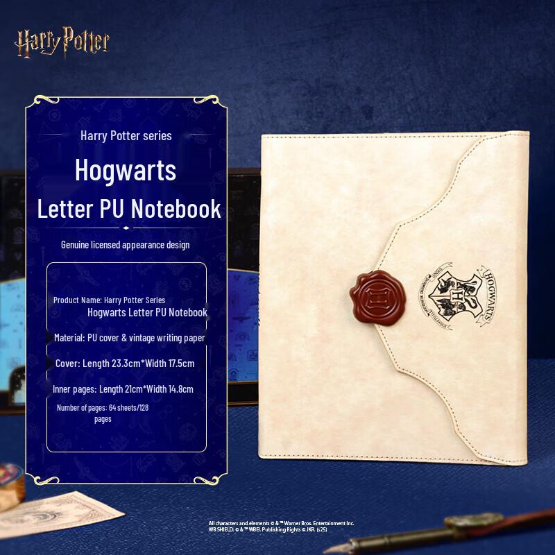 Harry Potter Hogwarts Letter Notebook with Hedwig Bookmark
