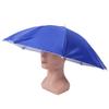 Adult Umbrella Hat Waterproof Foldable Sun Hat Headwear for Outdoor Fishing HikingDark Blue