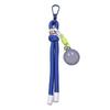 Alloy+nylon Woven Smiley Face Keychain For DIY Bag Accessories