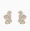 Women's Three-Leaf Petal Stud Earrings, Fashionable and Versatile Design for Daily Wear