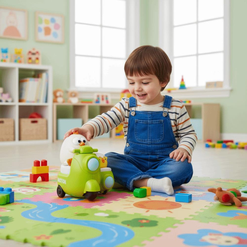 Soft Rubber Material Pull Back Car Cartoon Animal Design Friction Car Baby Car Toys