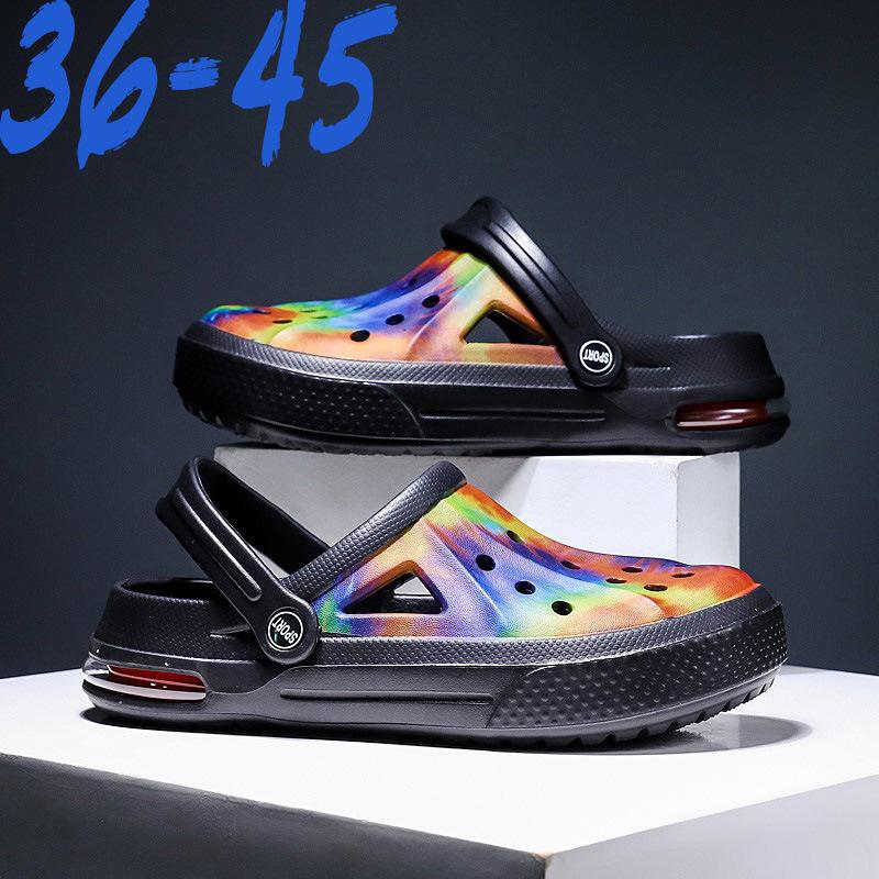 

Мужчины женщины сандал дышащий воздух подушка забивает пляж Flip Flops обувь плоские тапочки