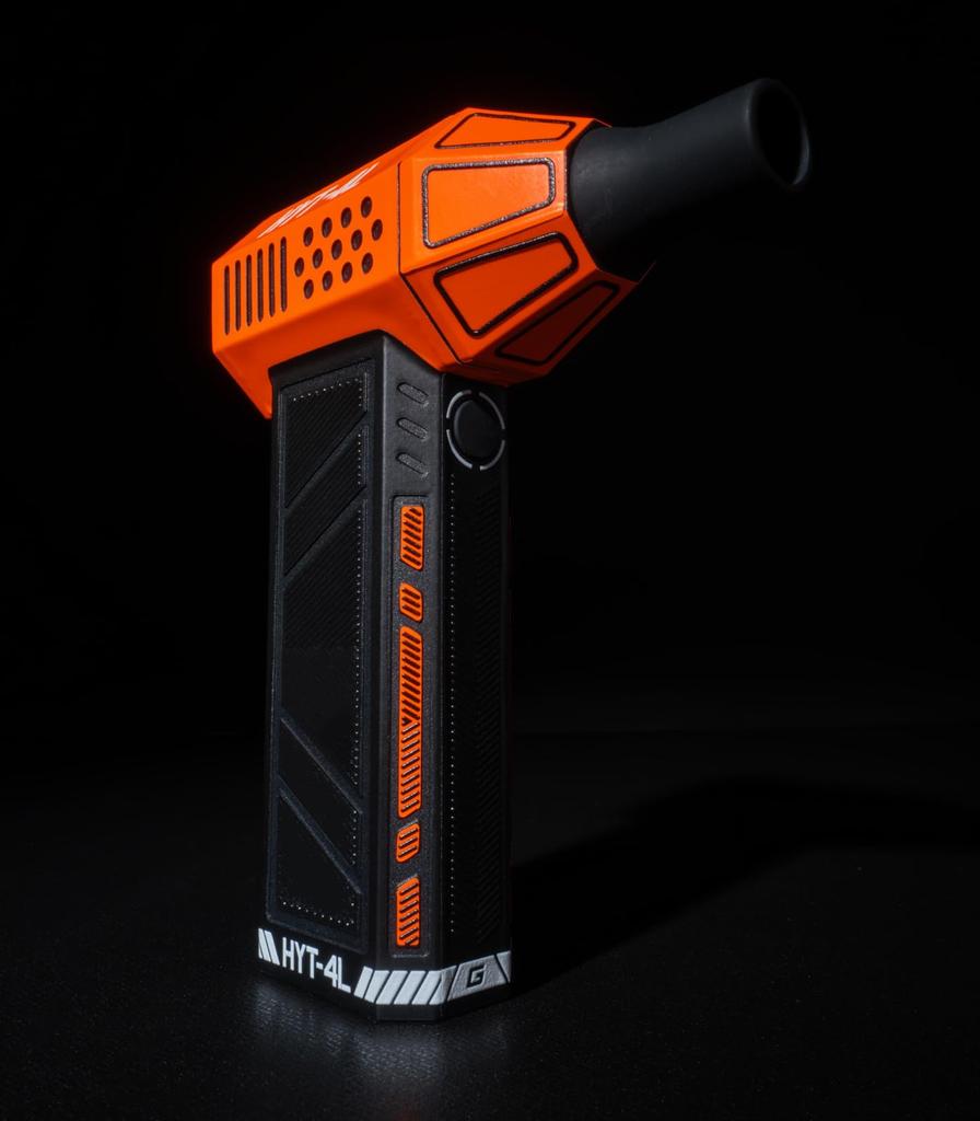 GENTOS Wrap Grade Custom Wrap Blower for Hayate Black x Neon HYT-4L, Orange, RS-HYT2405-BO