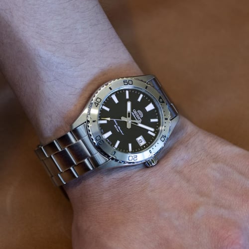 Orient Mako40 Mako40 Automatic Watch Mechanical Automatic Diver's Watch with Domestic Manufacturer's Warranty RN-AC0Q01B Men's Black