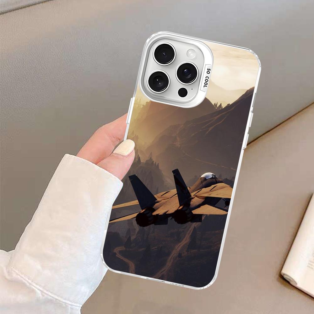 Aircraft Airplane cool Phone Case For iPhone 16 15 14 13 12 11 Pro Max X XR XSMAX 8 7 Plus Matte Shockproof Back Cover