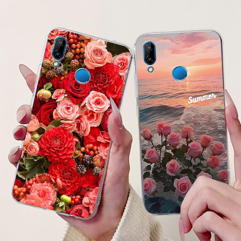 Case For Huawei P20 Lite Cover ANE-LX1 ANE-LX2 ANE-LX3 New Fashion Butterfly Soft Silicon Cover For Huawei P20Lite Nova 3e Funda