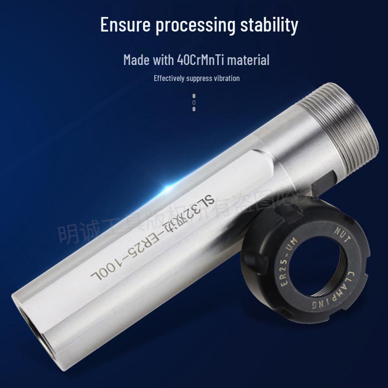 Single/Double-Sided Side-Fixed ER Collet Extension Tool Holder for CNC Lathes