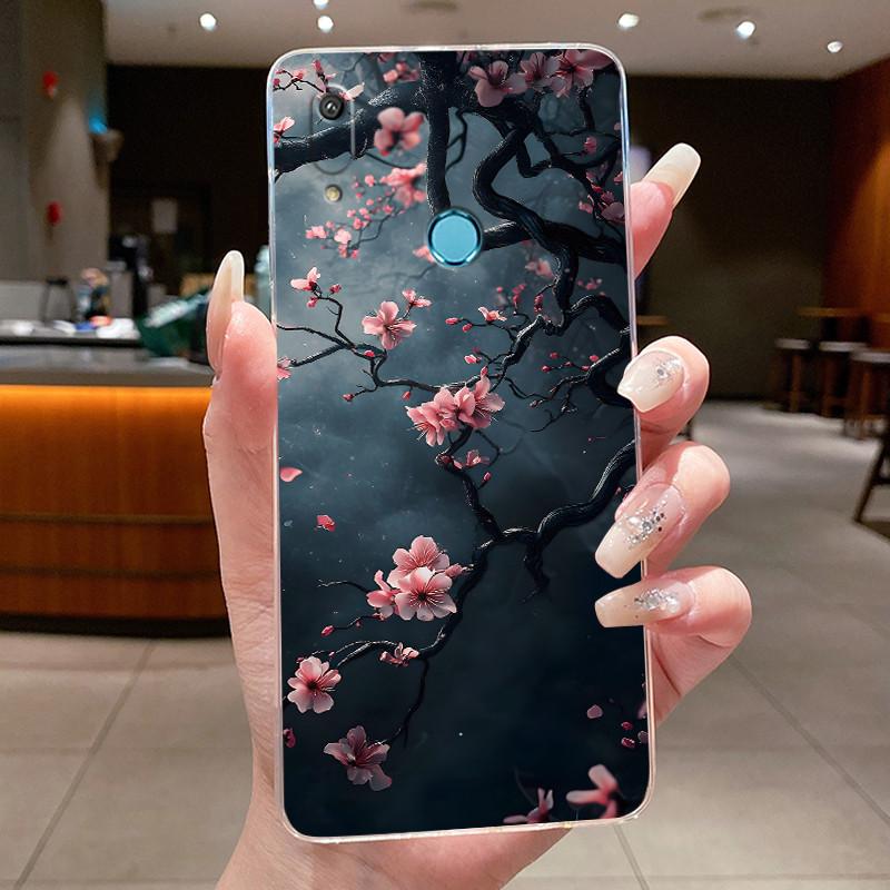 

Casing For Huawei Y6 2019 Case Clear Soft Silicone Pretty Butterfly Flower Cover For Coque Huawei Y6 Prime Y 6 2019 MRD-LX1 Case Y6 2019