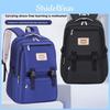Letter Mbke Pattern Student Backpack Breathable Lightweight Design Schoolbag