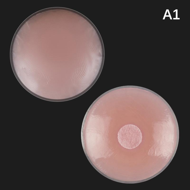 

1 пара накладок на соски для женщин, силиконовые многоразовые накладки, клейкие невидимые накладки без сосков, липкий лепесток для груди