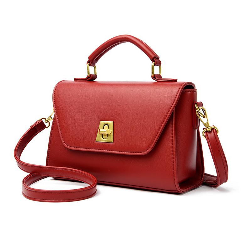 

RanHuang New 2026 Women s Fashi Handbags Pu Leather Small Shoulder Bags Vintage Messenger Bags B342 (20cm<Max Length<30cm) красный