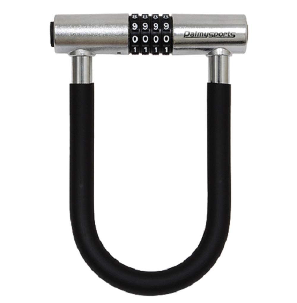 

PALMY Aluminum Shackle Dial PIN Code Setting U-Shaped Lock, R, Type, (Silver)