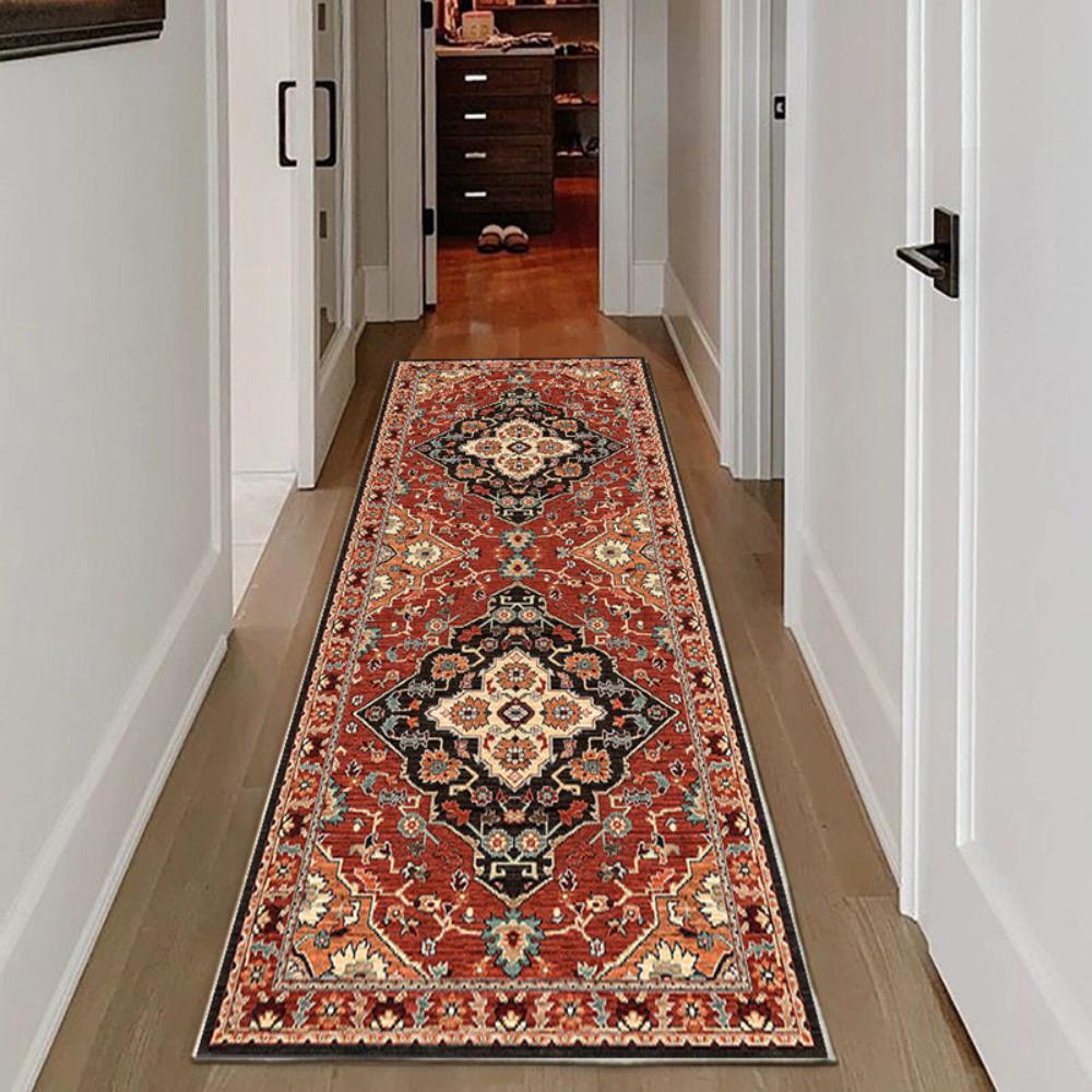 Bohemia Style Carpet Corridor Hallway Longe Area Rugs Stairway Runners Customizable 2M/3M Floor Mat Home Porch Entry Doormat