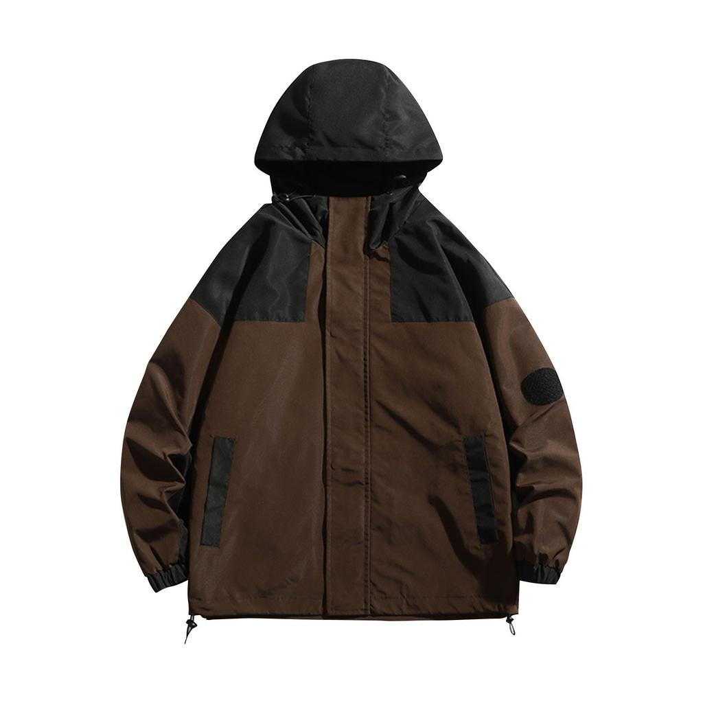 Men's Spring Fashion Loose Hooded Jacket For Men And Women New Trendy Outdoor Sports Jacket Mountaineering Clothing