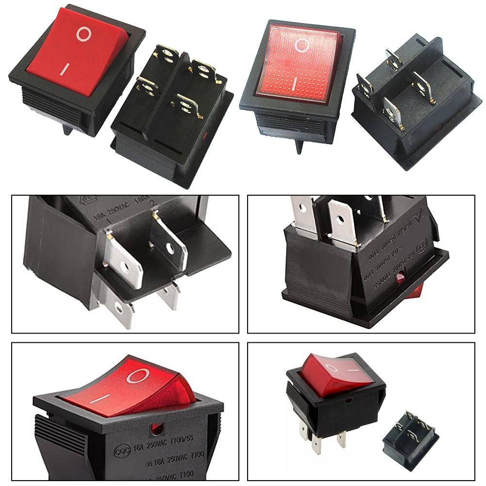 4-Pin Power Button High-Power Rocker Switch KCD4 Boat Switch