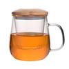 Kuangdi Heat-Resistant Glass Tea Infuser Mug with Travel Bag Set