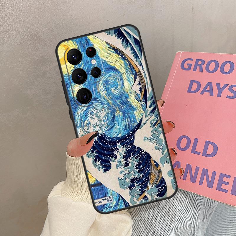 Great Kanagawa Wave Case For Samsung Galaxy S21 S22 S23 S24 S25 Ultra S9 S10 S25 Plus S20 FE S25 FE Cover Coque
