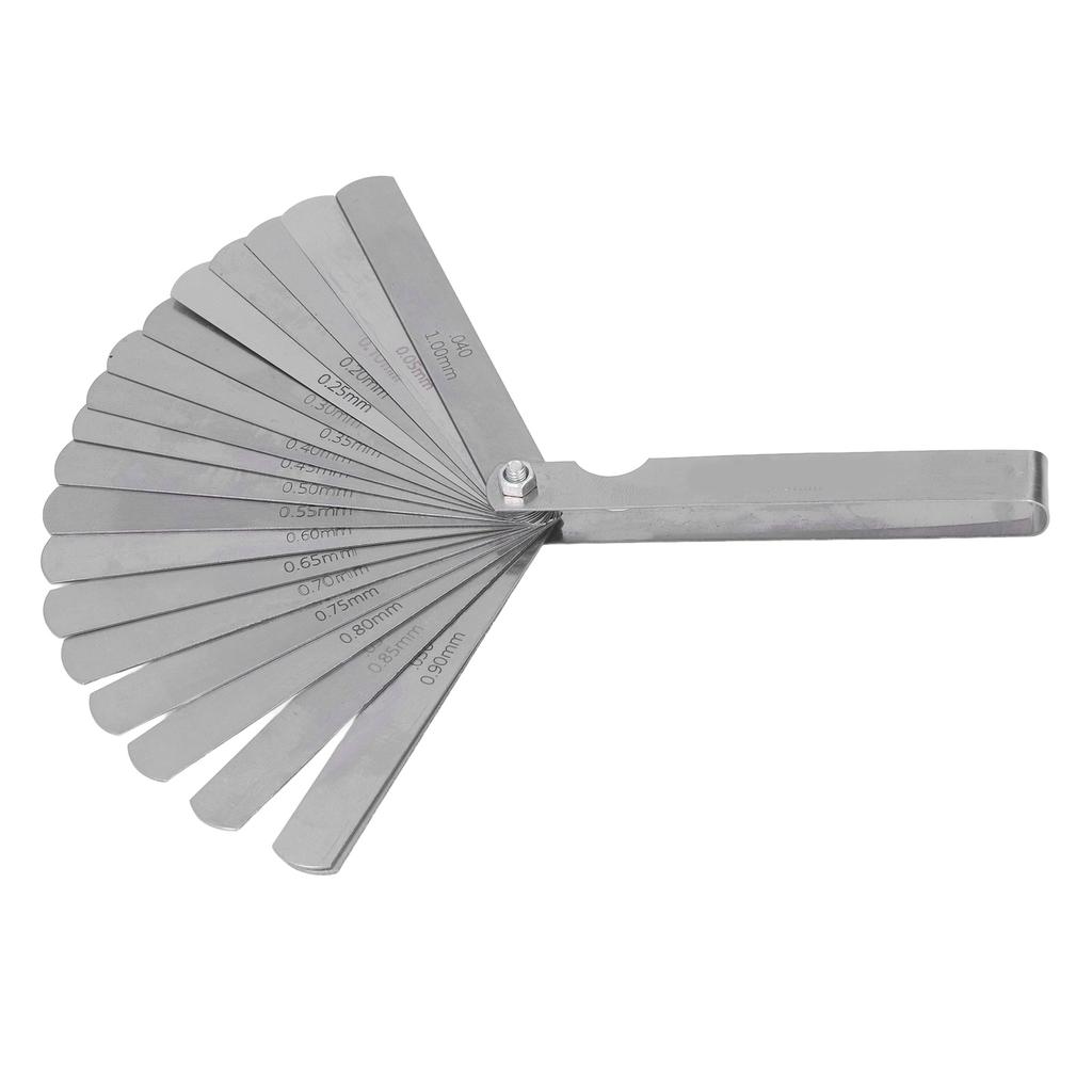 Feeler Gauge Stainless Steel High Accuracy Gap Measuring Tool for Engineers Mechanics 0.05?1mm