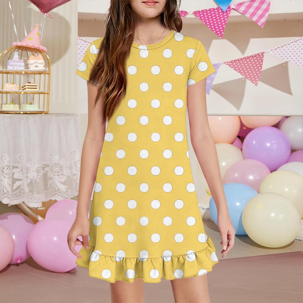 Girls' Pocket Dress - Short Sleeve Loungewear