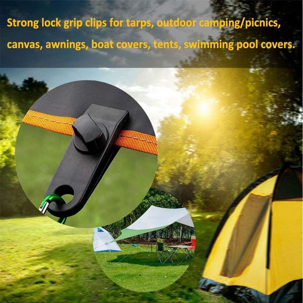 10PCS Tarpaulin Clip Tents Clip Portable Waterproof Instant Awning Clamp for Boat Cover Awning
