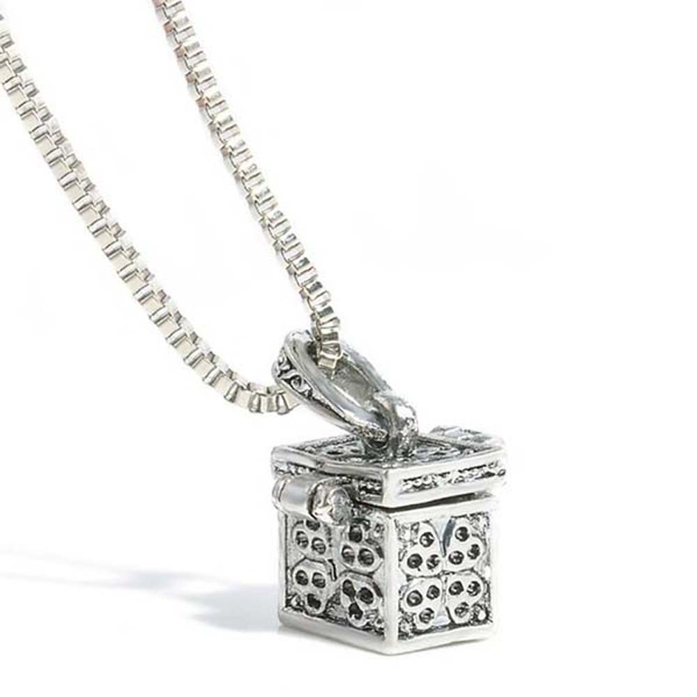 

Fashion Keepsake Openable Memorial Box Vial Pendant Jewelry For Ashes Cremation Urn Necklace