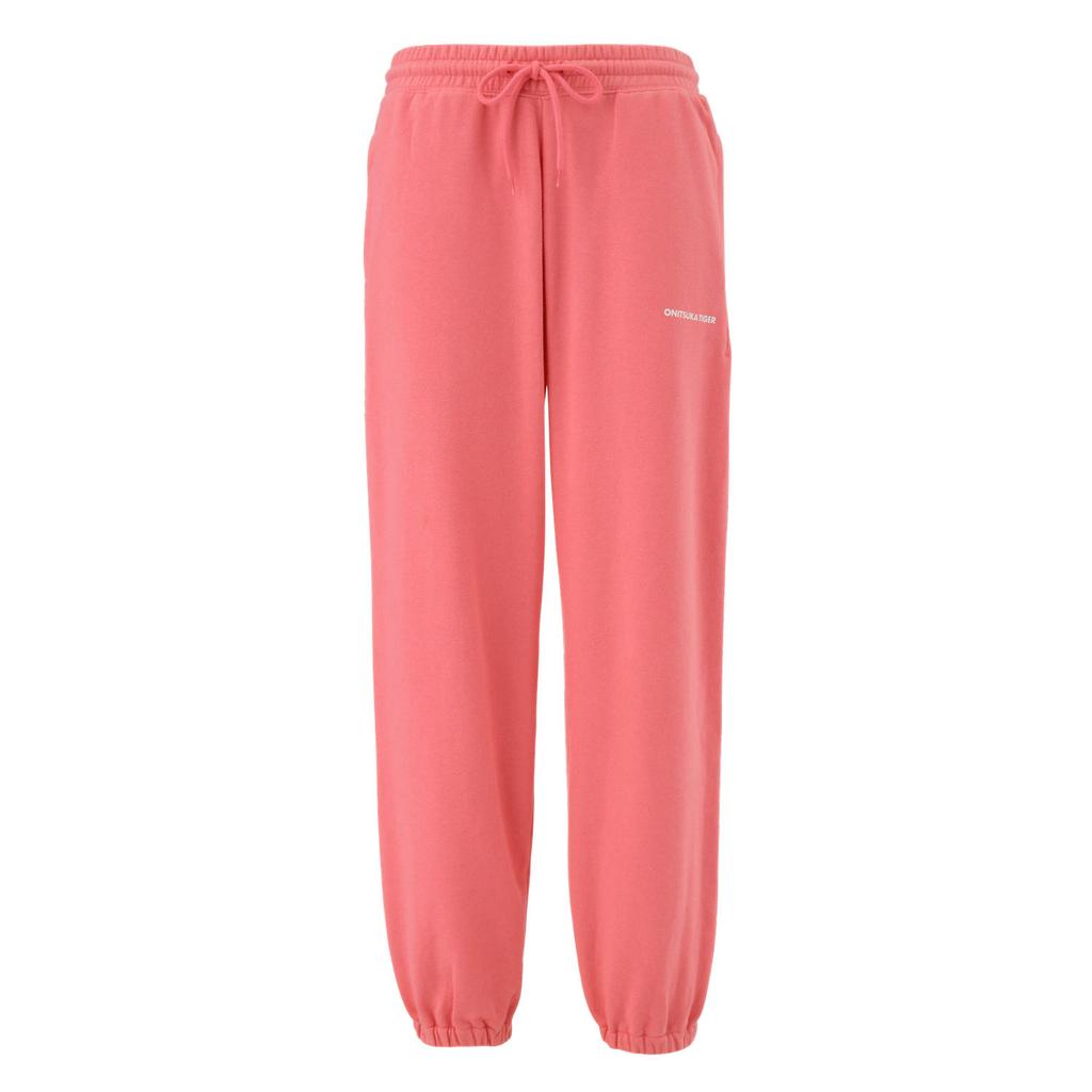 Onitsuka Tiger Ws Pants Simple Letter Comfortable Knitted Cuffed Casual Pants Women pants Red 2182B260-700