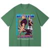 230 Gsm 100% Cotton Jujutsu Kaisen V25 Gojo Print Unisex Heavy Cotton T Shirt