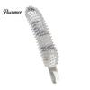 Durable One Piece Molded Toy Large Clear Silicone Dildo, Realistic Sex for Men Sensory Grain Texture Stroker Women, BDSM Beginner Training Tool, Adult