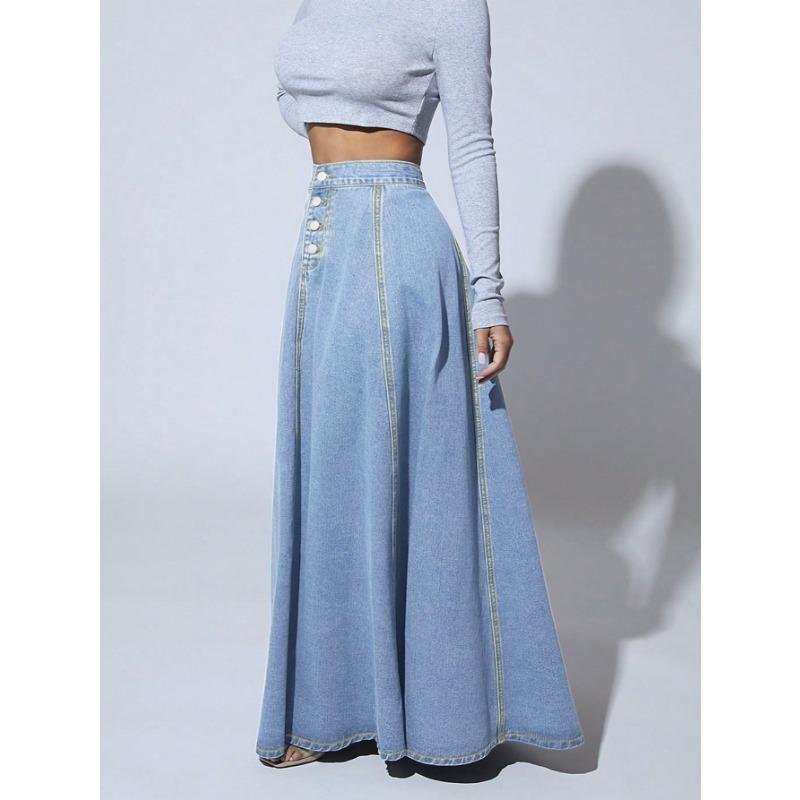 Women's Solid Color Print Casual Summer Spring Skirts