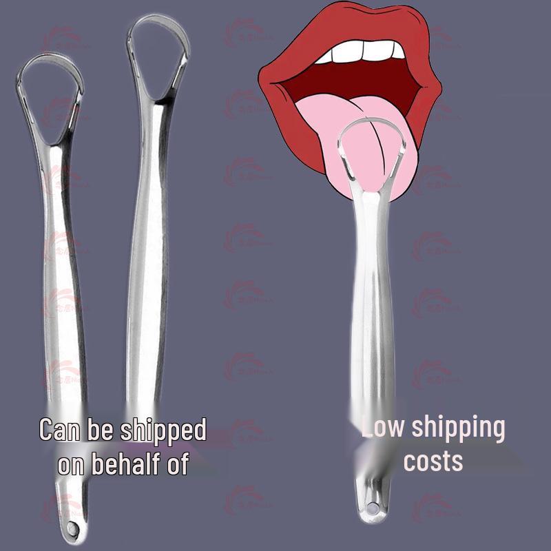 

Скребок для языка и очиститель из нержавеющей стали для свежего дыхания