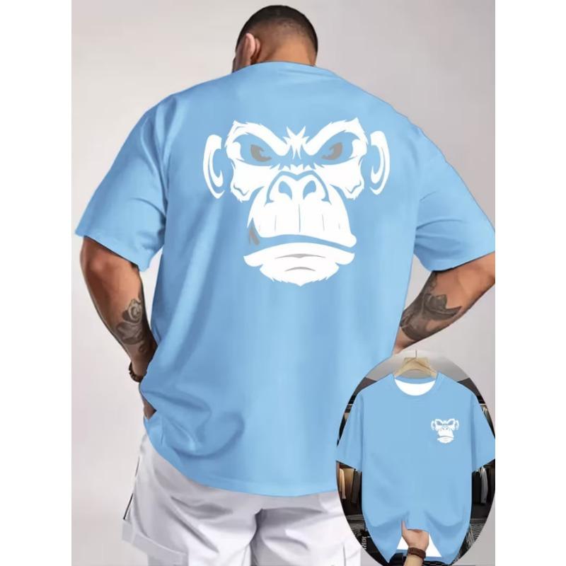 Herren Mode 3D Gedrucktes Herren T-Shirt Rundhals Kurzarm Trendige Streetwear