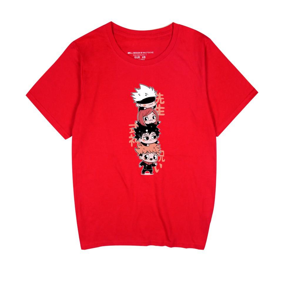 Anime Jujutsu Kaisen Printed Women Men's Fashion Cartoon Cosplay Short Sleeve T-Shirts
