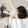 Plastic Suction Cup Hair Dryer Holder Wall Mounted Reusable Hair Dryer Storage Rack Punch-Free Space Saving