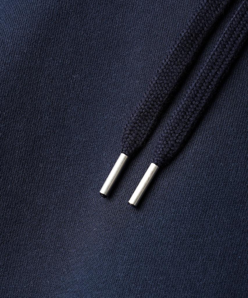 Jemut Day Cut Crop Oversized Zip-Up Hoodie Navy Kjhd2650