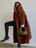 Women's Long Plush Warm Faux Fur Hooded Teddy Jacket Coat Plus Size Overcoat Outerwears