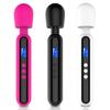 Waterproof Silicone Multi-Functional Massage Stick with LCD Display 10 Frequencies 4 Speeds Vibrator for Women Sexy Toy