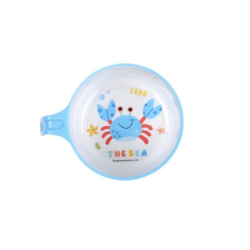 Wuhe Kids' Melamine Cartoon Compartment Tray, Baby Bowl, and Tableware Set