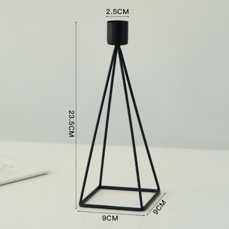 Iron Christmas Candlestick Living Room Ornament, Candlestick Romantic Decoration for Dining Table