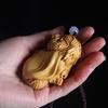 Dragon Decoration Handmade Wooden Carving Miniature Items Animal Zodiac Dragon Figures For Interior Creative Holiday Gifts