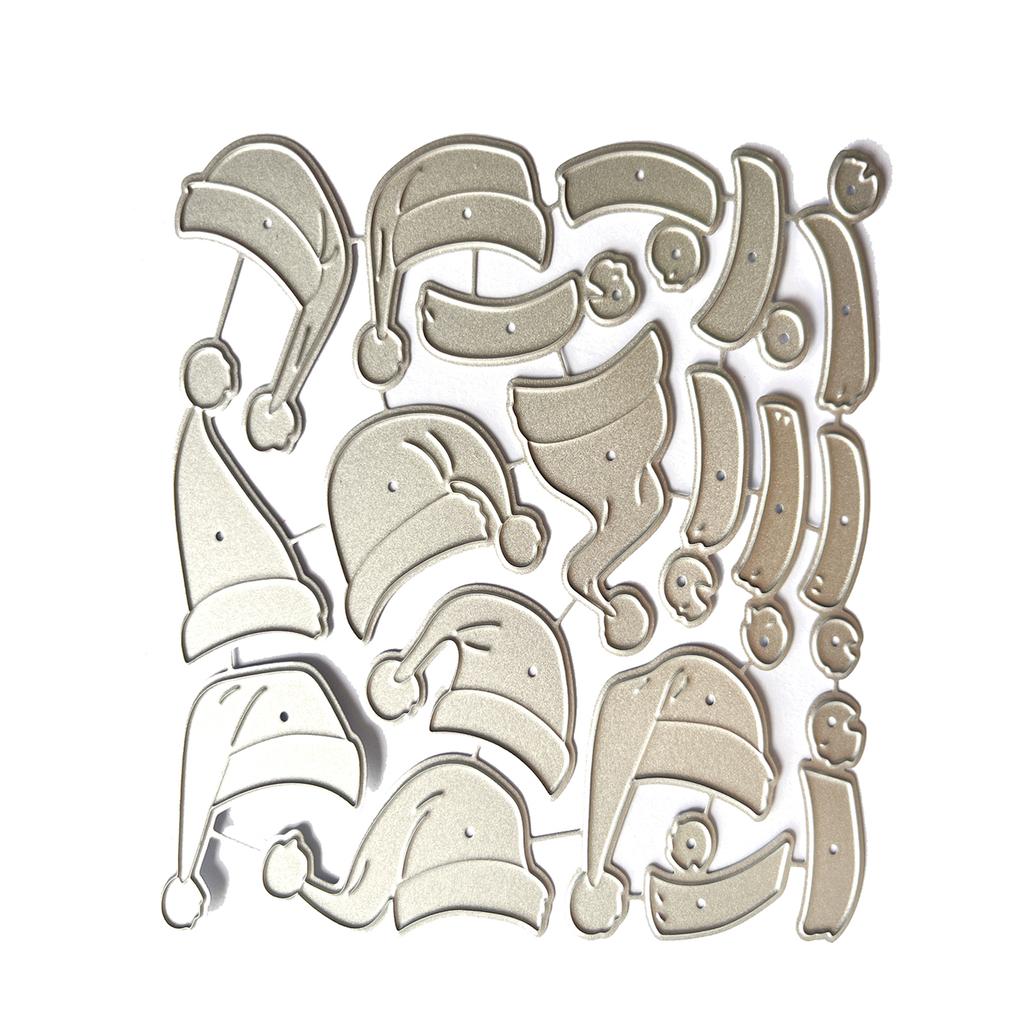 Metal Die Cuts Christmas Hat Embossing Stencil Cutting Dies for Card Making Scrapbooking Paper Craft DIY Template Mold