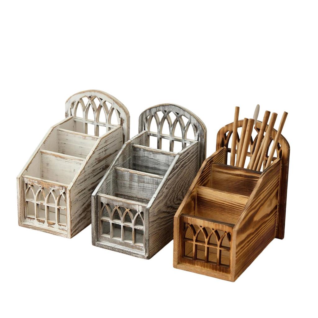 Οργανωτής Τηλεχειριστηρίων Ξύλινο Κουτί Αποθήκευσης με Καπάκι Vintage Σκανδιναβικό Στυλ Οργανωτής Σαλονιού για Τηλεχειριστήρια Σταθερά Είδη Επιτραπέζια Διακόσμηση