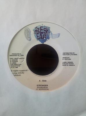 7inch Record ROUND HEAD / SWADE - Stronger / All I Wanna Do NONE Fresh Ear 1999 Jamaica Reggae, Ska & Dub Used