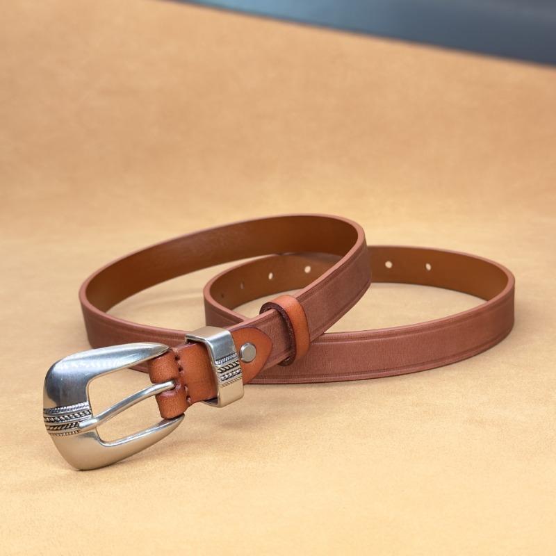 Simple and Versatile High-end Jeans Women's Fashion Personalized Pin Buckle Leather Belt