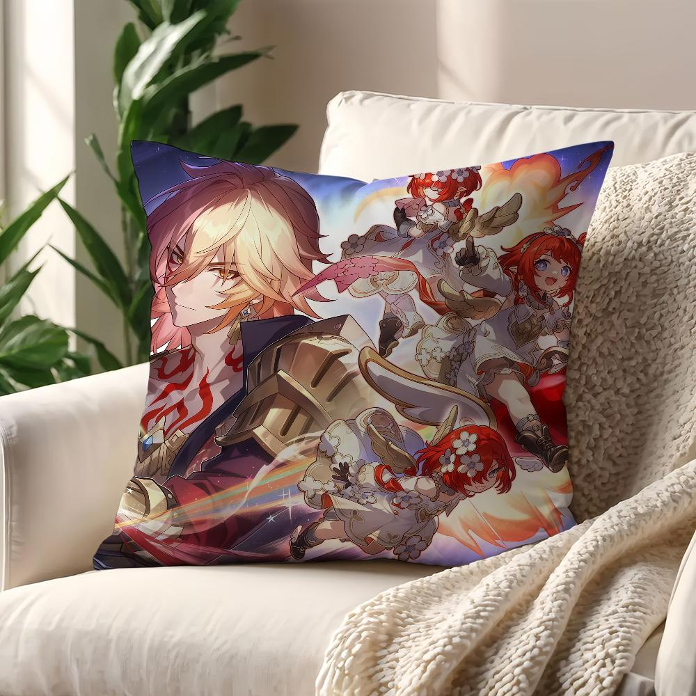 

Game Mydei Honkai Star Rail cushion cover Pillow Cover Decoration Room Home Sofa living Office Car Nordic Simplicity 12x12Inch