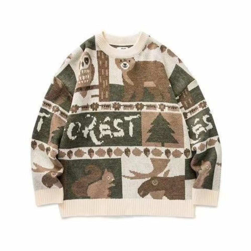 Couple's Winter New Korean Version Thickened Sweater Lazy Style Christmas New Clothes